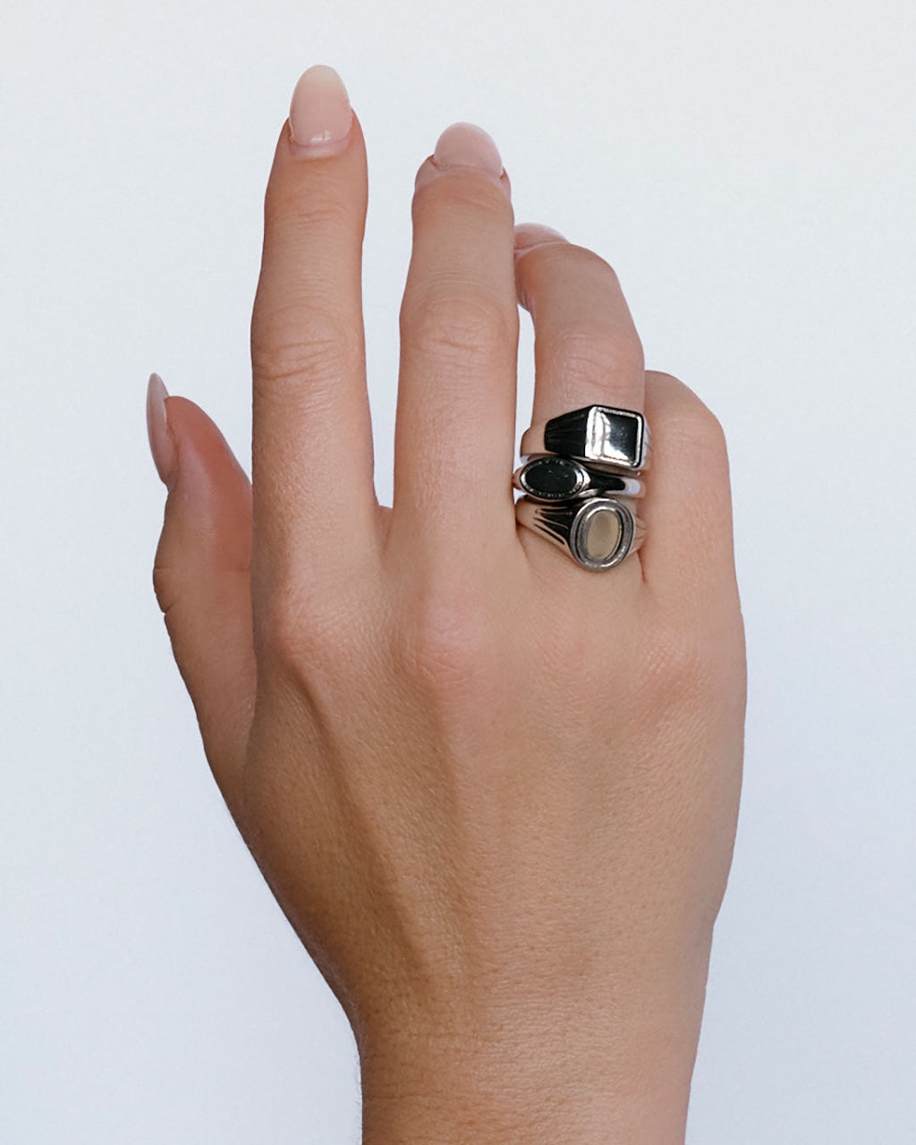 Signet Ring Stacker Set — alternate view 2