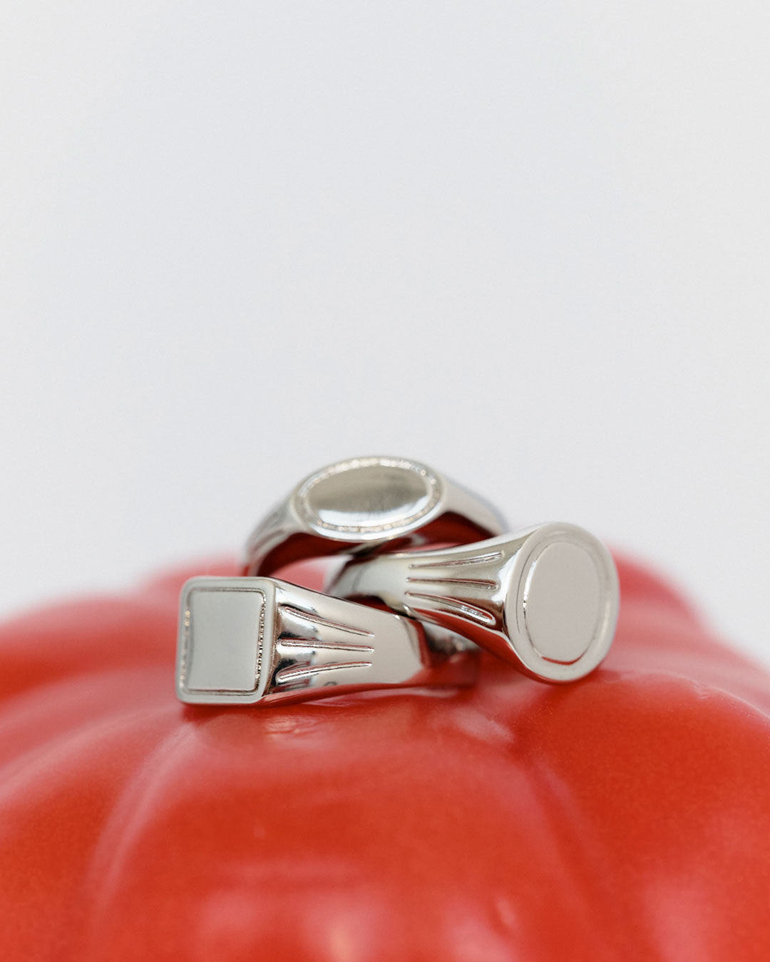 Signet Ring Stacker Set — alternate angle
