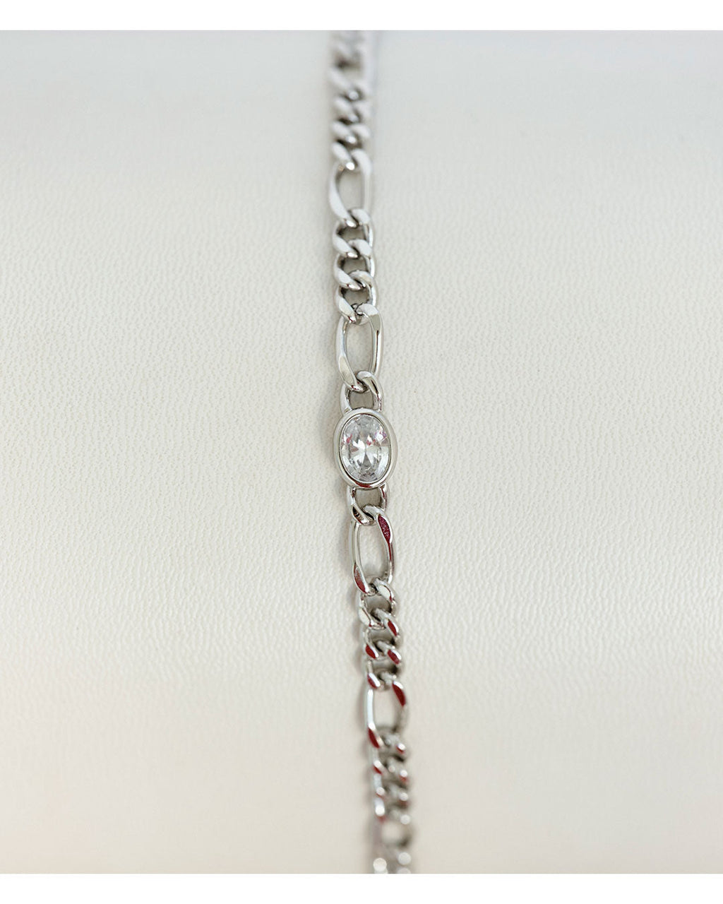 Oval Bezel Chain Bracelet — alternate view 2