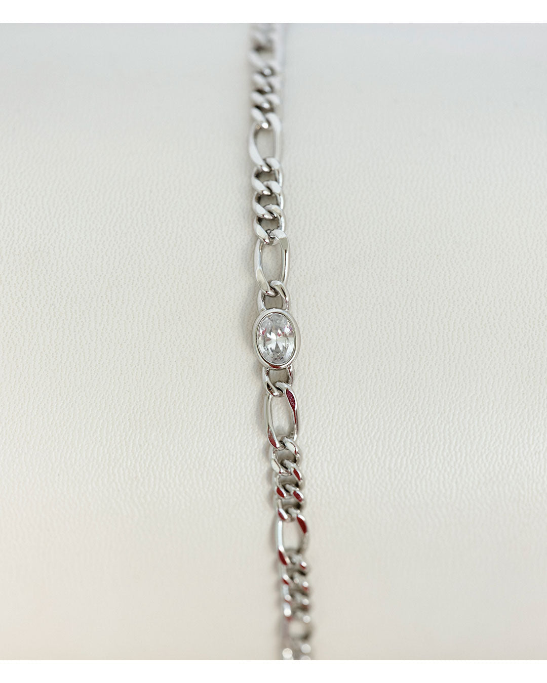 Oval Bezel Chain Bracelet — alternate view 2