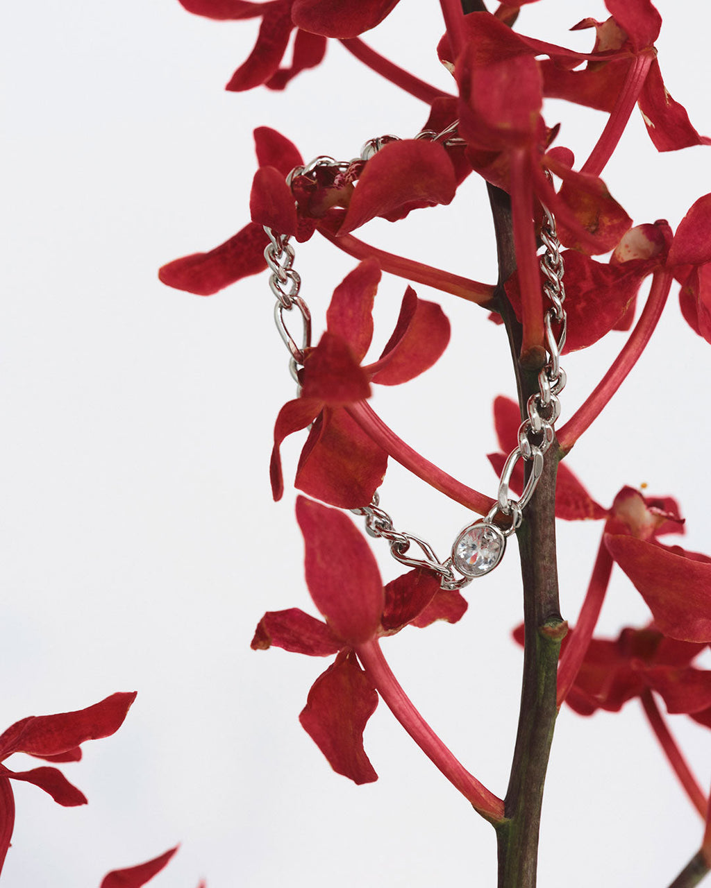 Oval Bezel Chain Bracelet — alternate angle