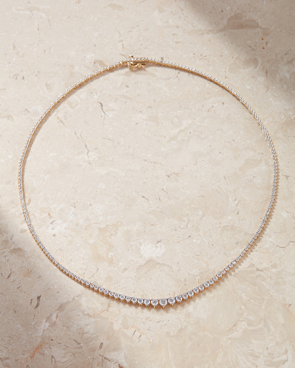 Graduated Tennis Necklace — alternate view