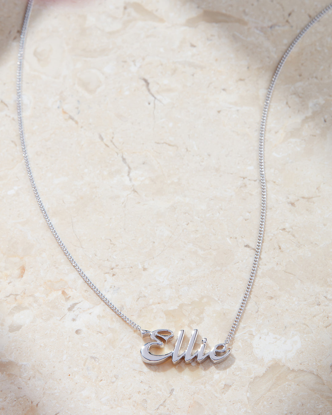 Cursive Nameplate Necklace — alternate view