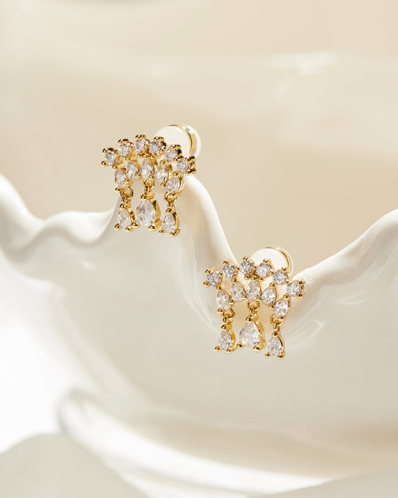 Colette Shaker Studs - Silver - Earrings — alternate view