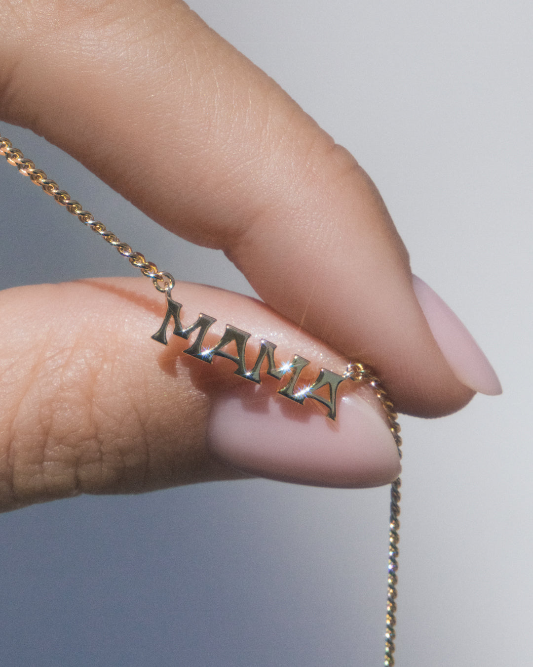 Mini Nameplate Necklace [Vintage] — alternate view 2