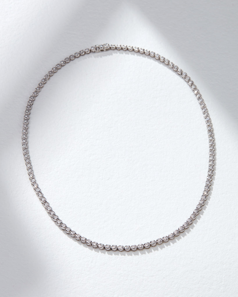 One and Only Tennis Necklace — detail view