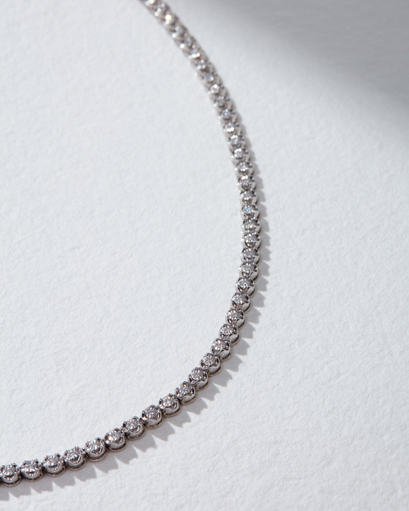 One and Only Tennis Necklace — alternate angle 2