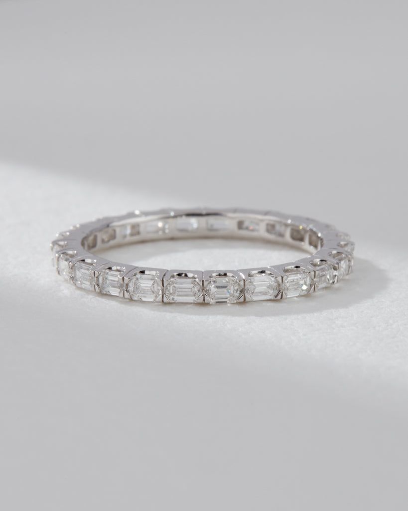 Perfect Emerald Eternity Band - Rings — detail view
