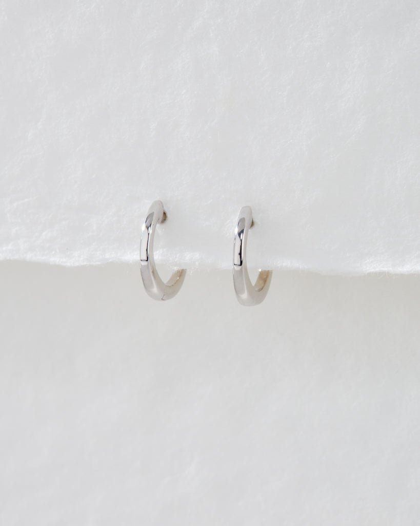 Tiniest Timeless Huggies - Earrings — detail view