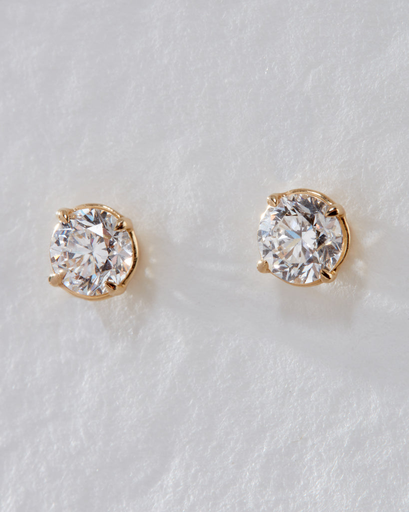 Ultimate Solitaire Studs - Earrings