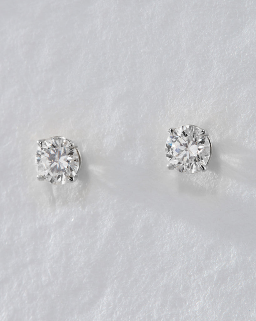 Ultimate Solitaire Studs - Earrings — detail view 2