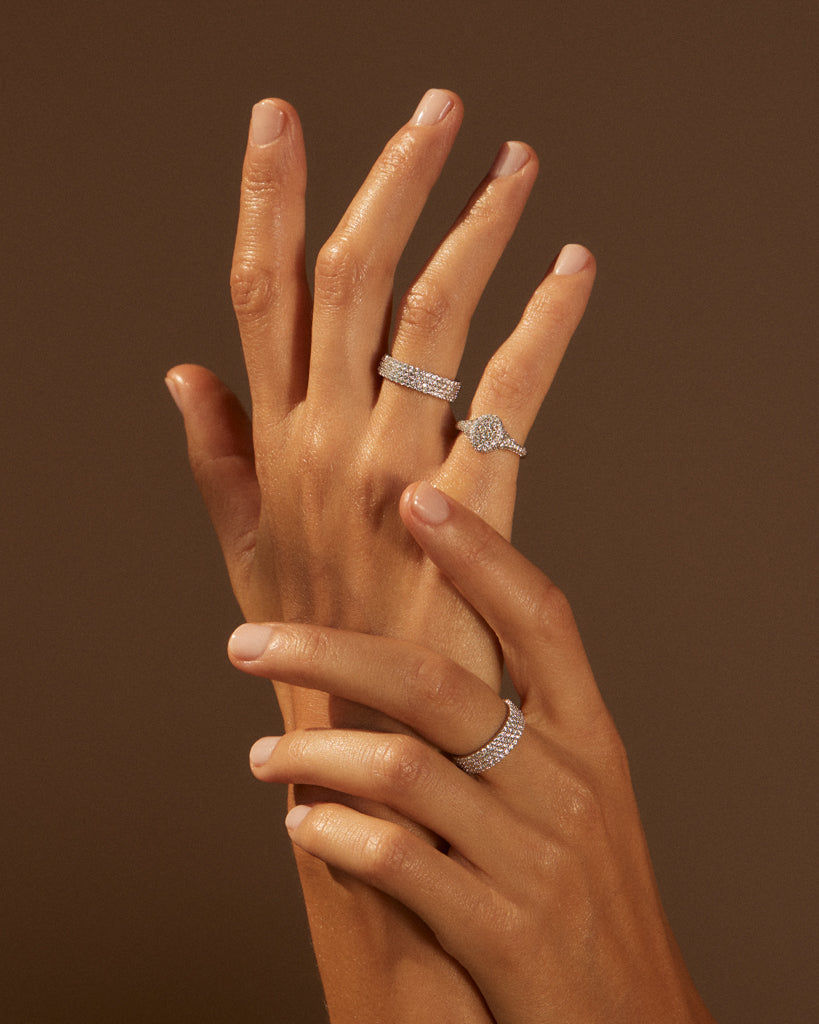 Blinged Out Diamond Band - Rings — alternate view 2
