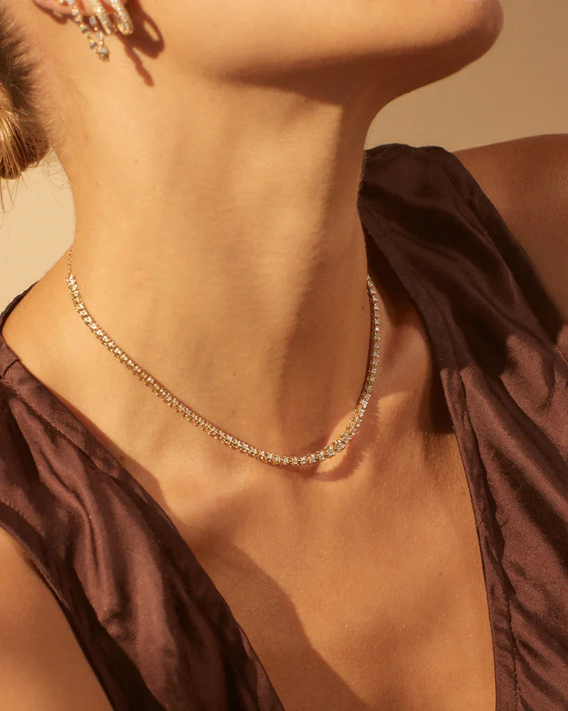 Pia Tennis Necklace — alternate view 2