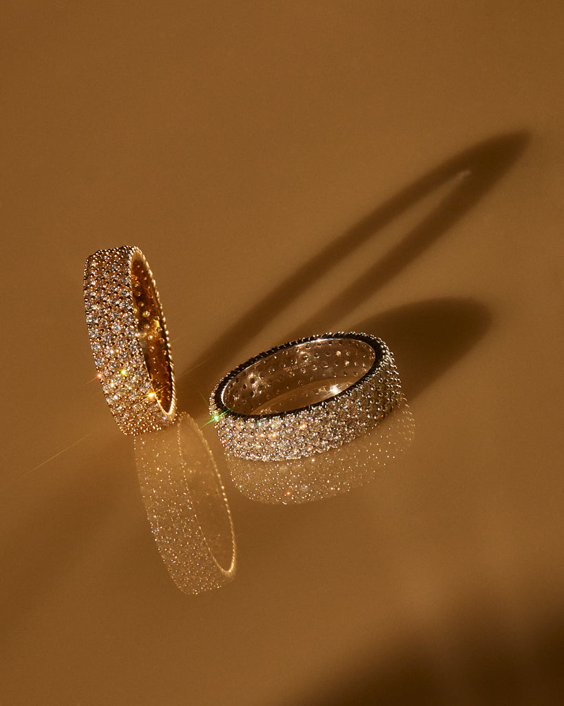Blinged Out Diamond Band - Rings — alternate angle 2