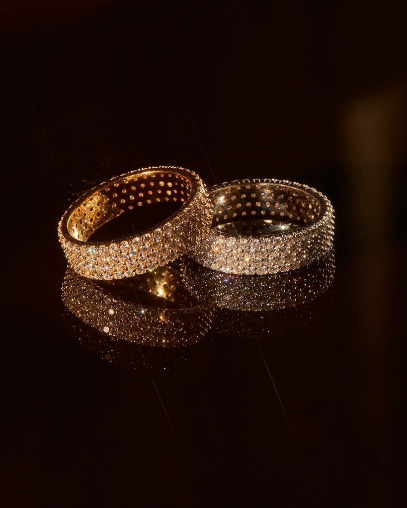 Blinged Out Diamond Band - Rings — detail view