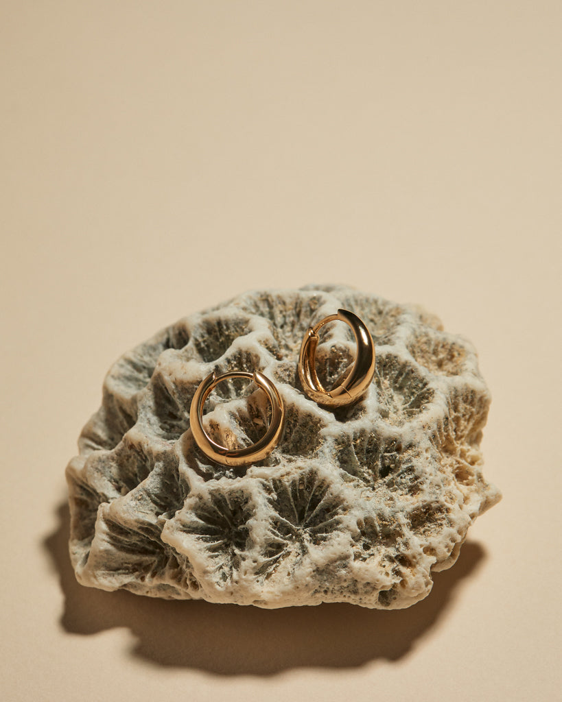Mini Marbella Huggies - Earrings — alternate angle 2