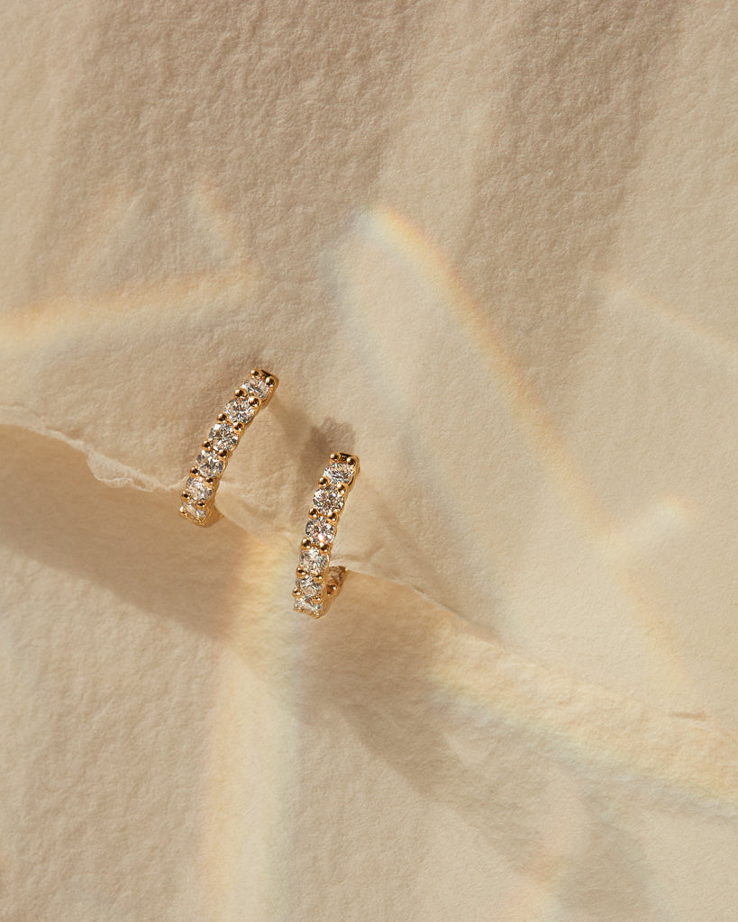 Forever Flawless Diamond Huggies - Earrings — alternate view 2