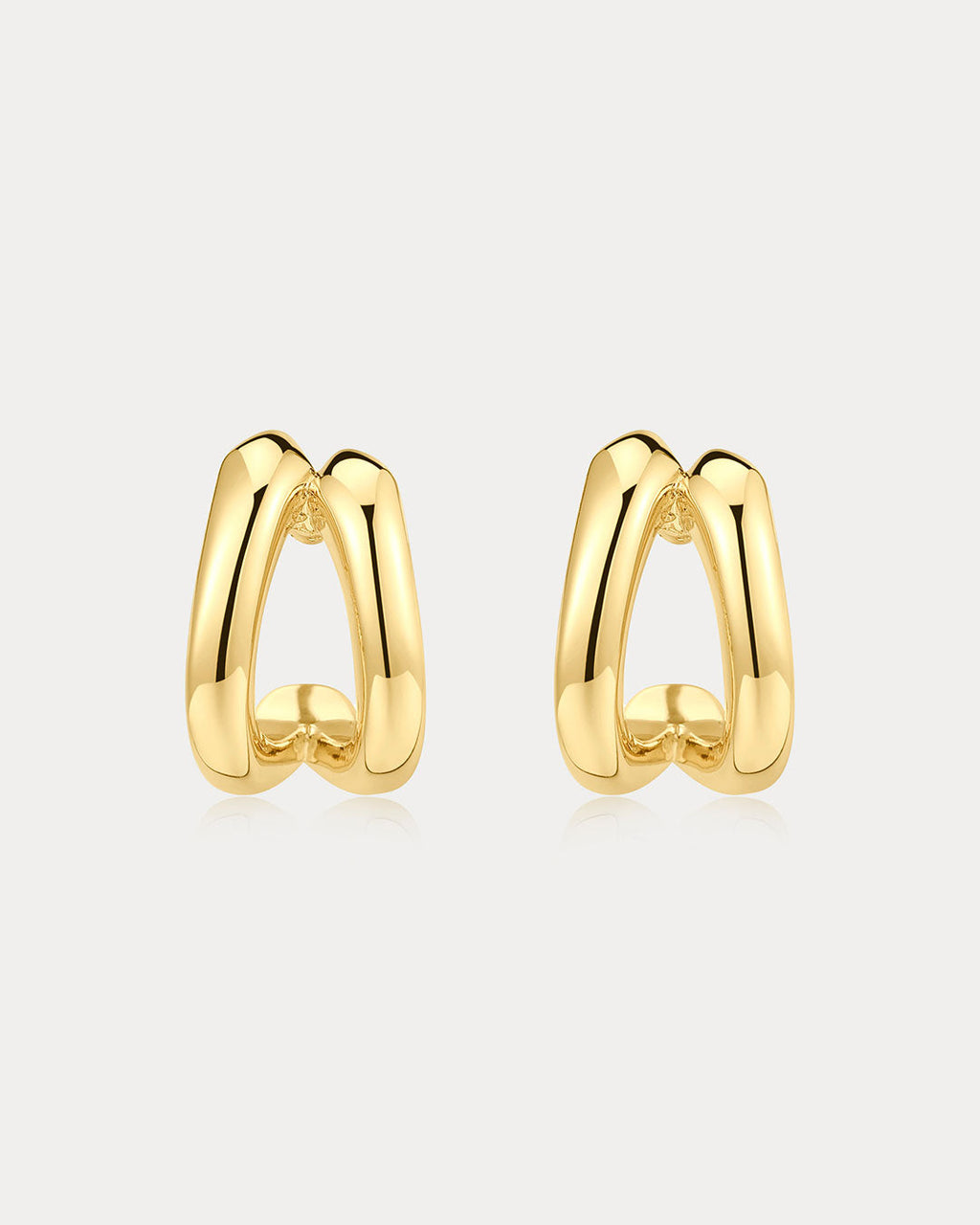 Layla Split Hoops in Gold