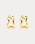 Layla Split Hoops in Gold