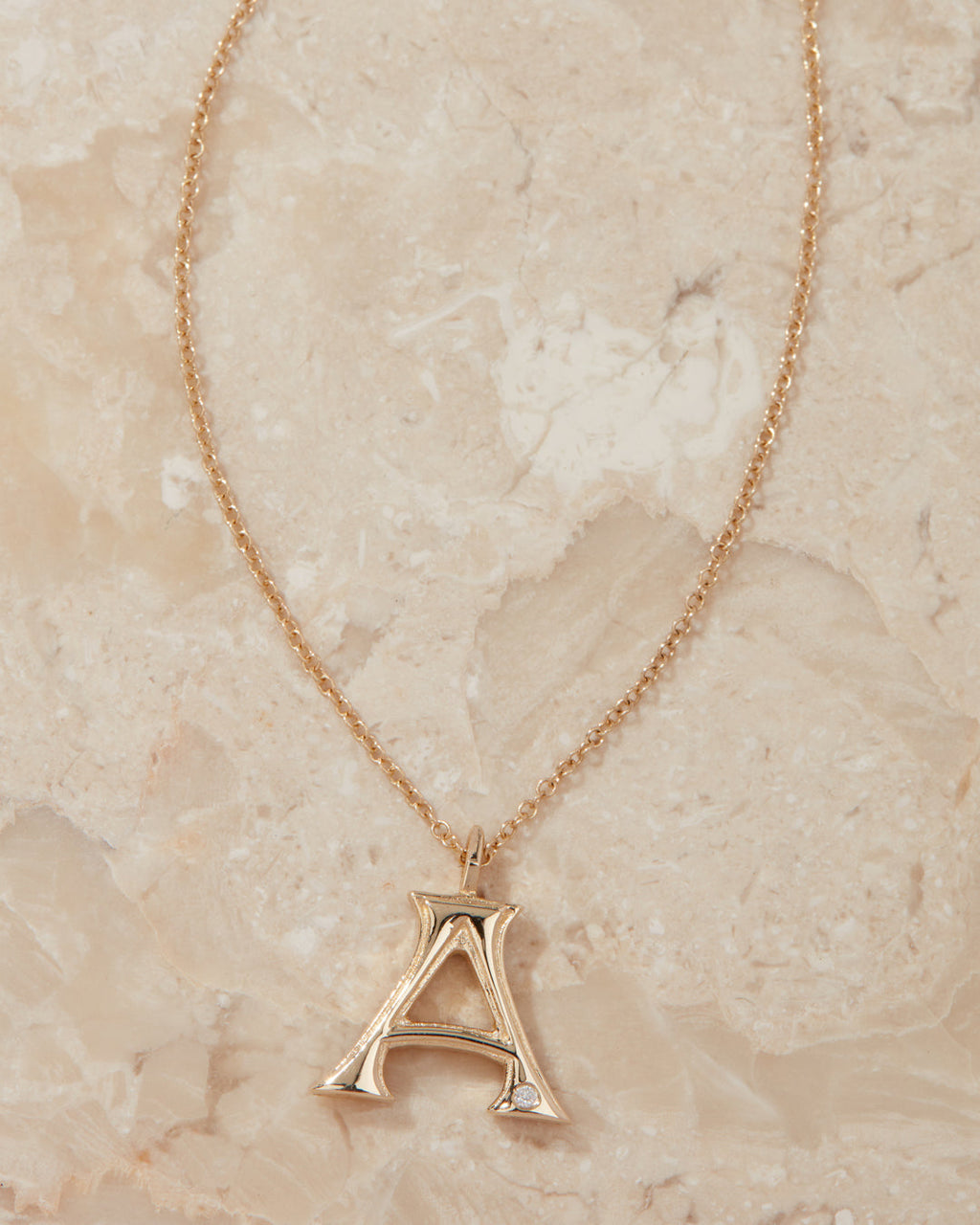 Initial Charm Necklace [Vintage]