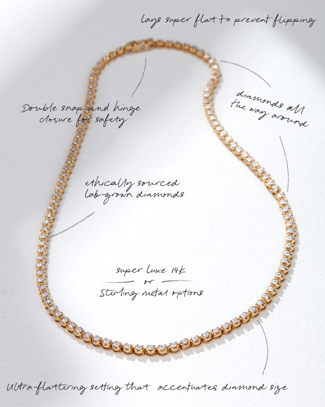 One and Only Tennis Necklace — alternate view 2