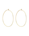 Capri Wire Hoops - Gold
