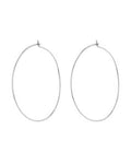 Capri Wire Hoops - Silver