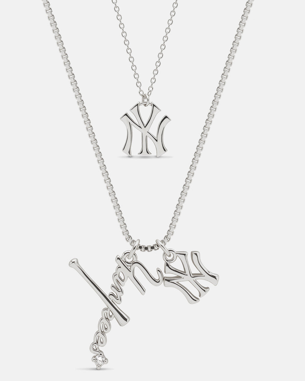 Bijoux MLB Necklace Bundle - Silver — set view