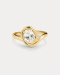 Bianco Nero Statement Ring - Gold