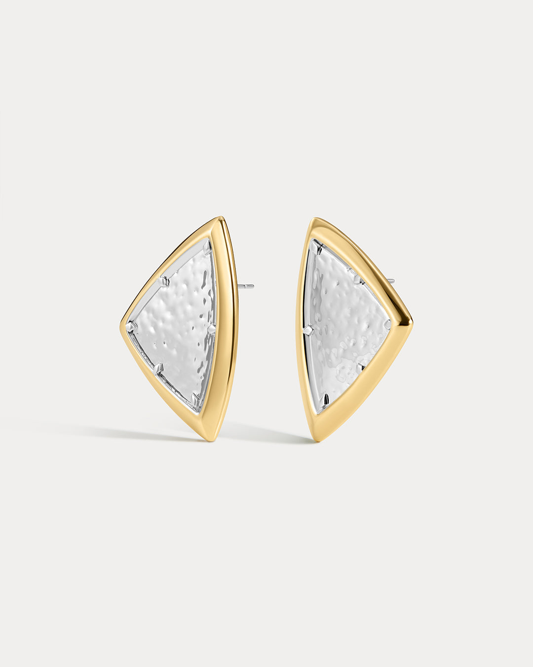 Bianco Nero Studs - Gold - Earrings
