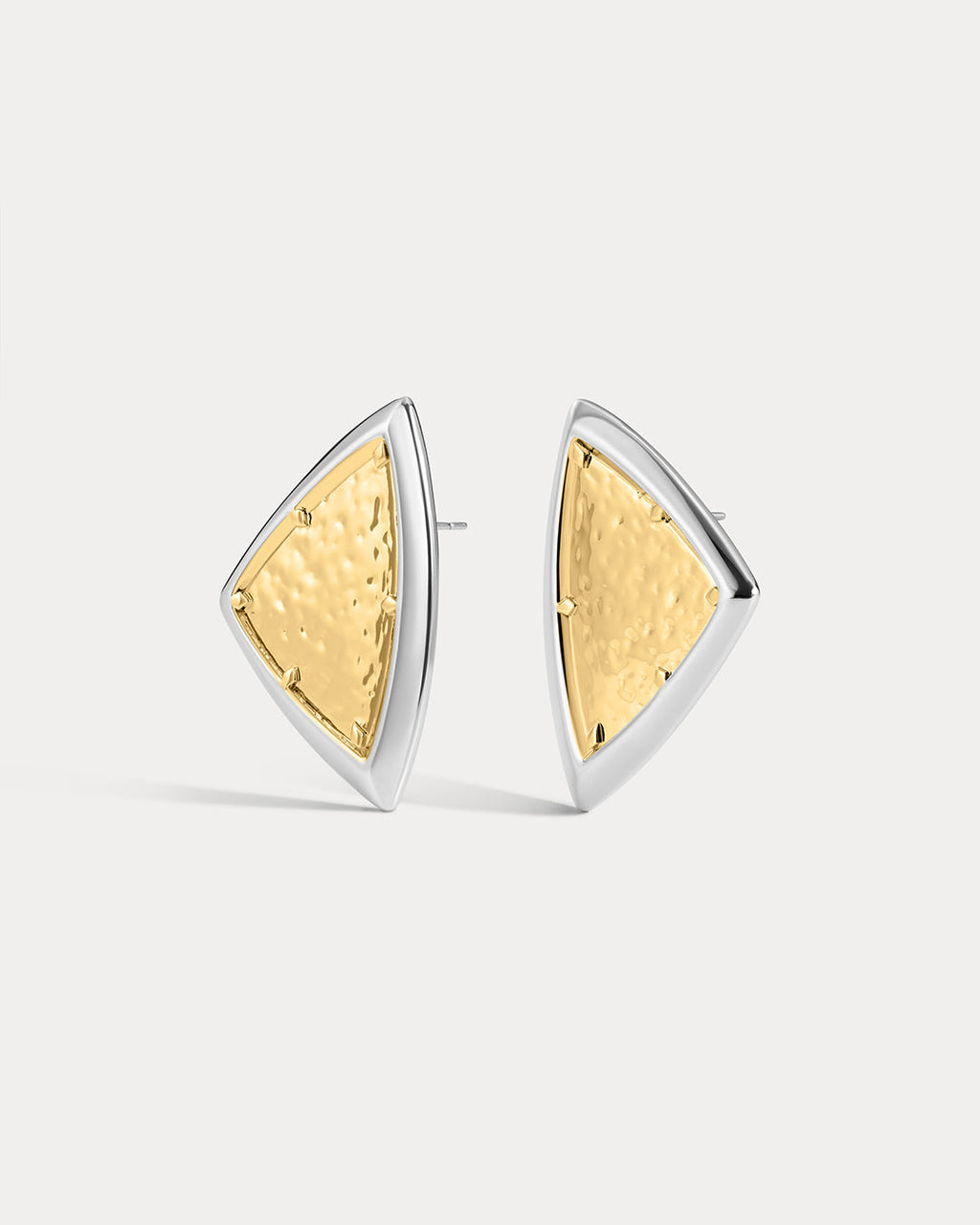 Bianco Nero Studs - Silver - Earrings