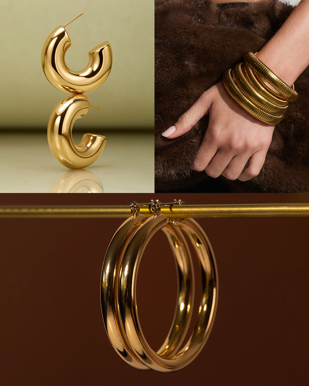 Statement Jewelry Edit - Gold — set view