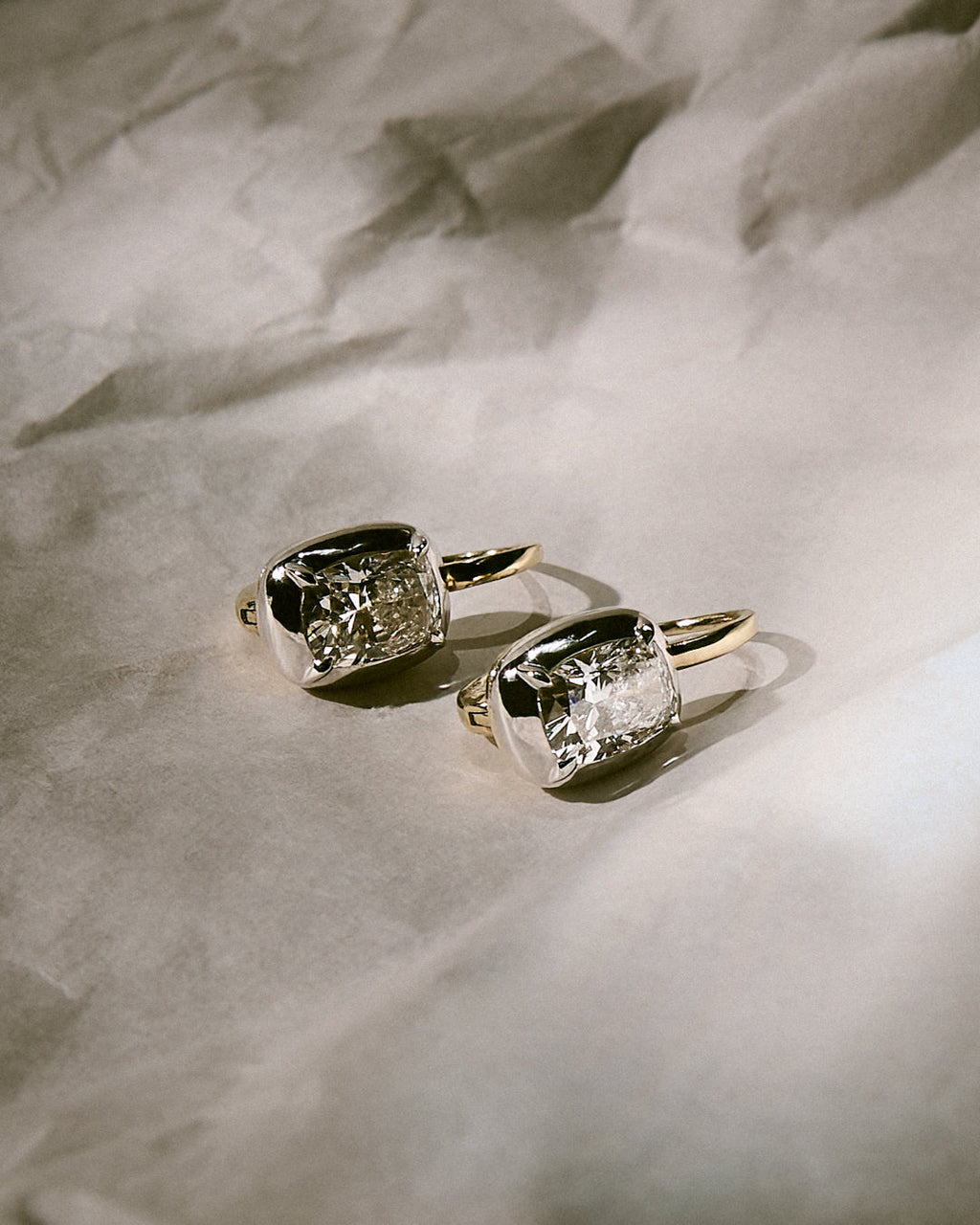 Diamond Georgian Hook Earrings