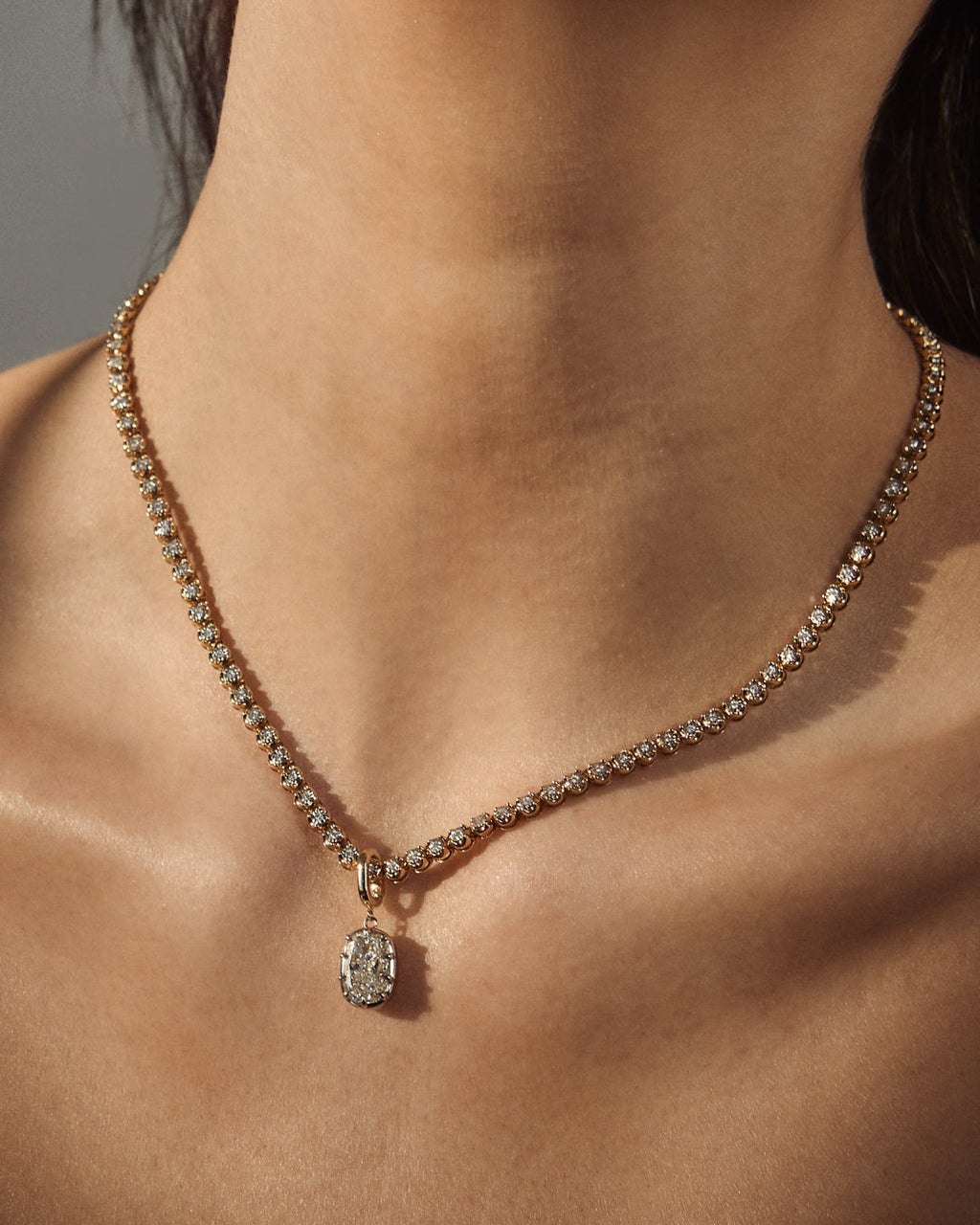 Diamond Georgian Pendant in Gold — alternate view 2