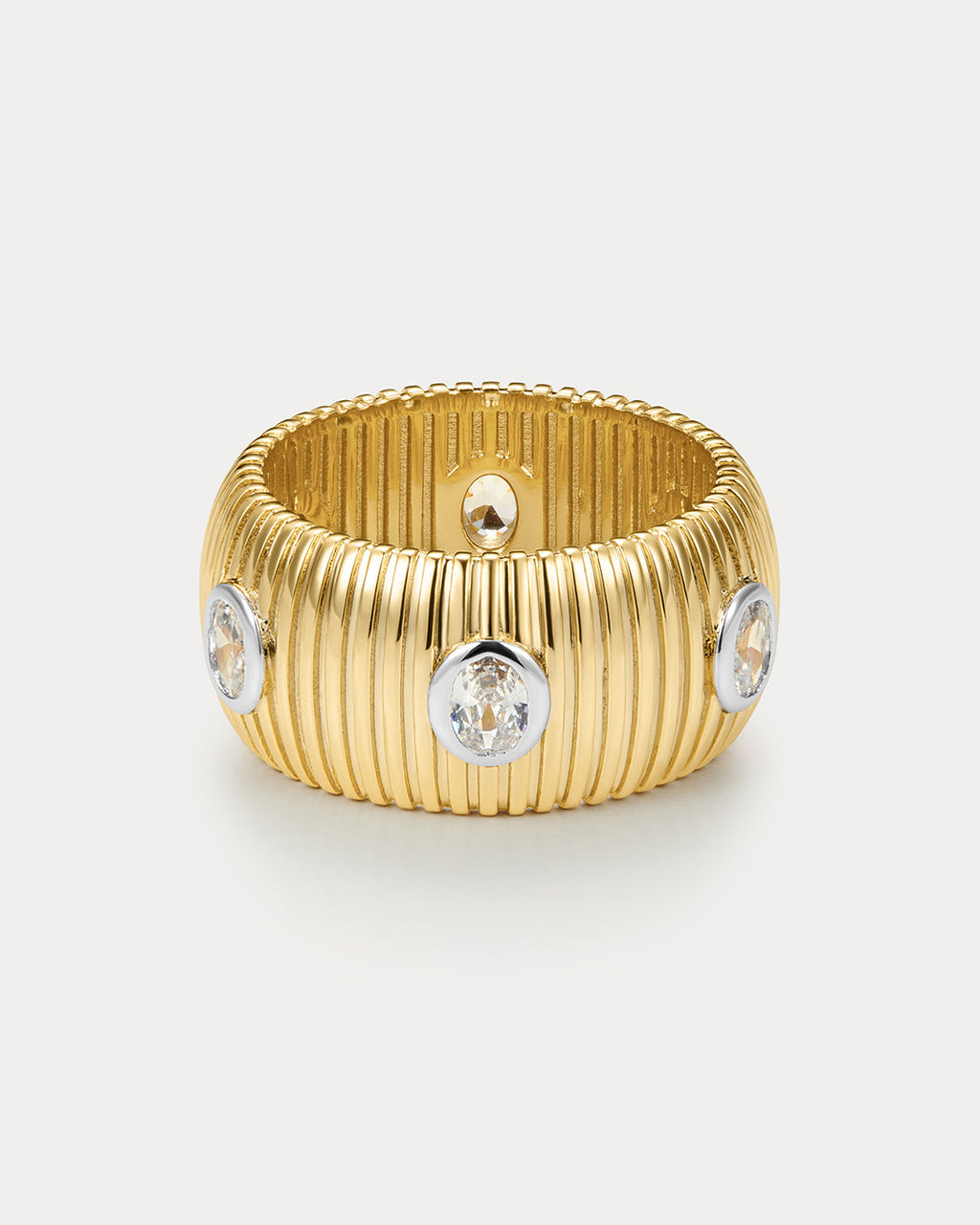 Georgia Ridged Band - Gold - Rings