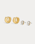 Georgia Stone Earring Set - Gold