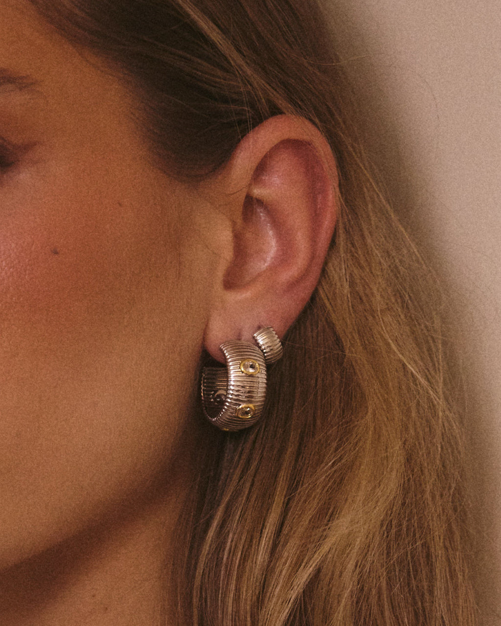 Georgia Stone Earring Set - Silver — alternate view