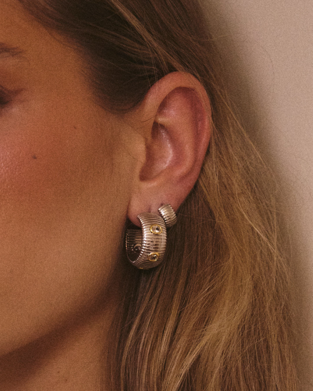 Georgia Stone Earring Set - Silver — alternate view