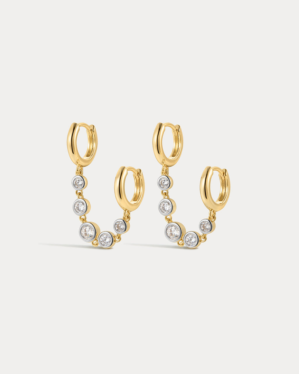 Georgia Stone Huggies Set - Gold - Earrings