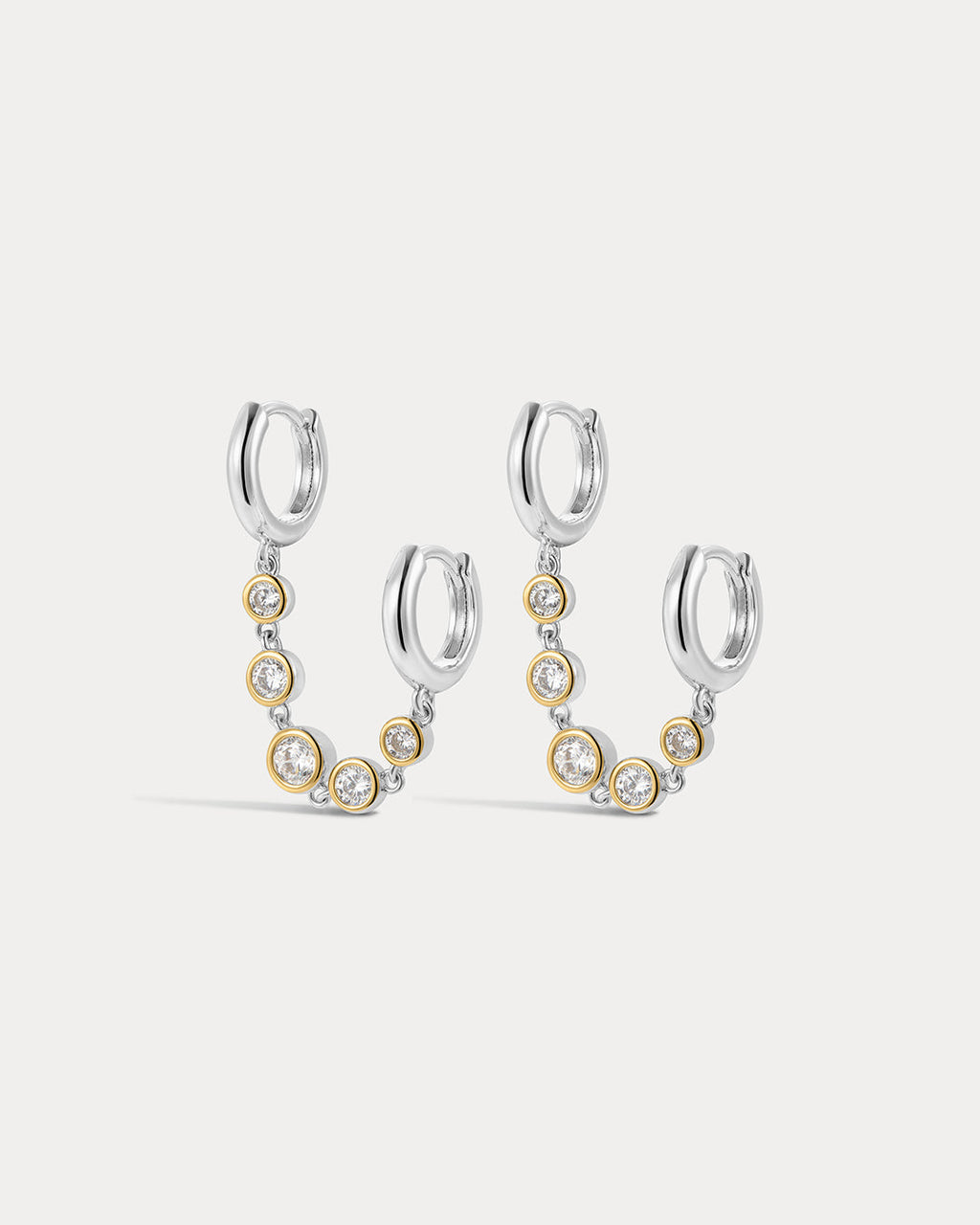 Georgia Stone Huggies Set - Silver - Earrings