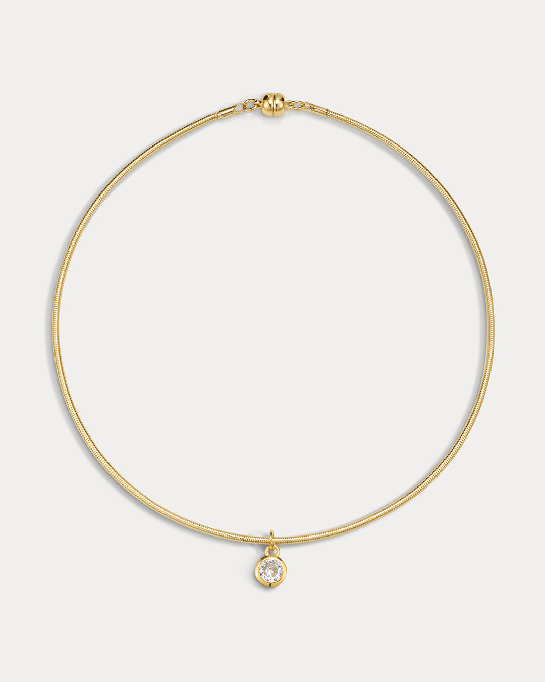 Georgia Stone Omega Necklace - Gold