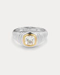 Georgia Stone Signet Ring - Silver