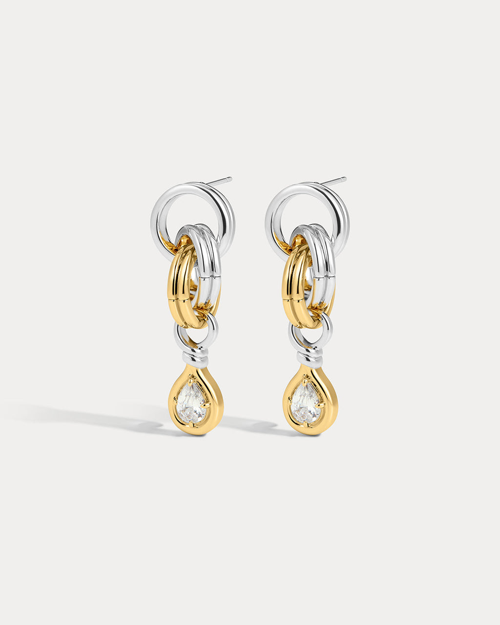 Georgia Stone Twisted Studs - Silver - Earrings