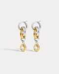 Georgia Stone Twisted Studs - Silver - Earrings