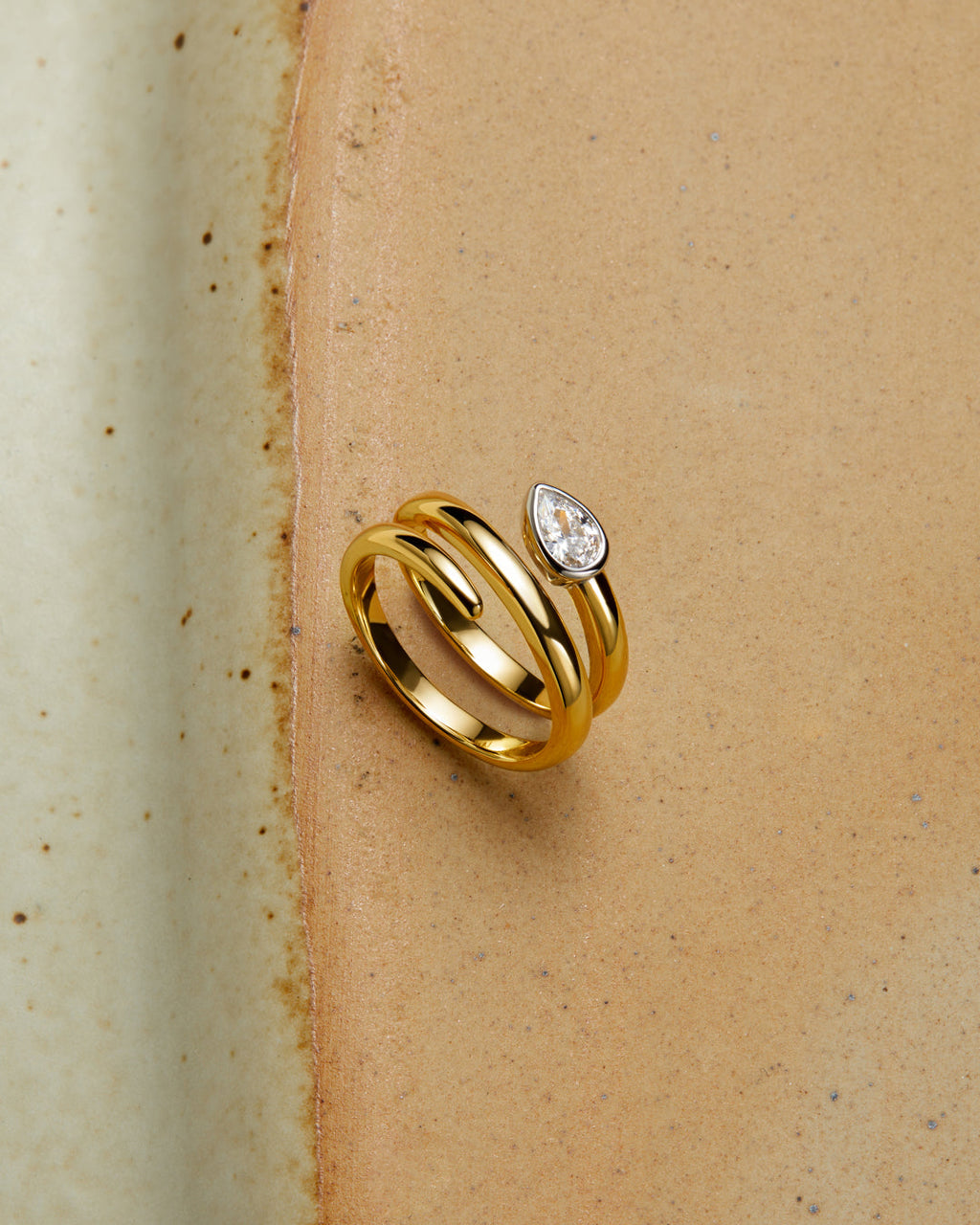 Marais Coil Ring - Gold — alternate view