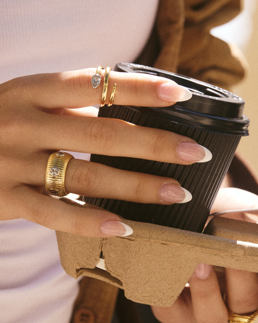 Marais Coil Ring - Gold — detail view