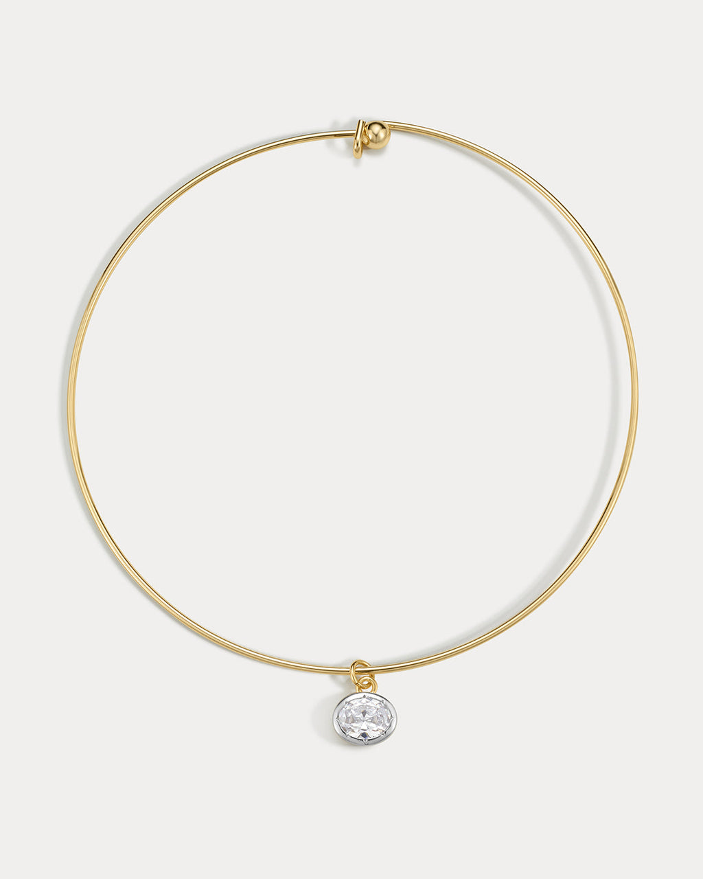 Marais Pendant Wire Necklace - Gold