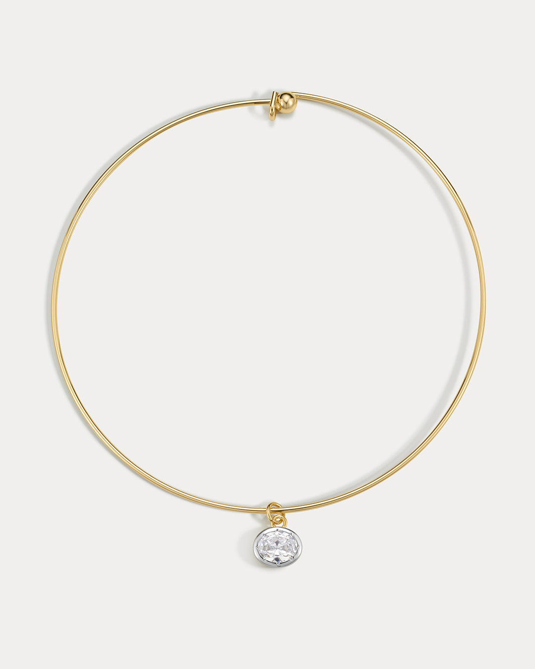 Marais Pendant Wire Necklace - Gold