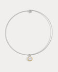 Marais Pendant Wire Necklace - Silver