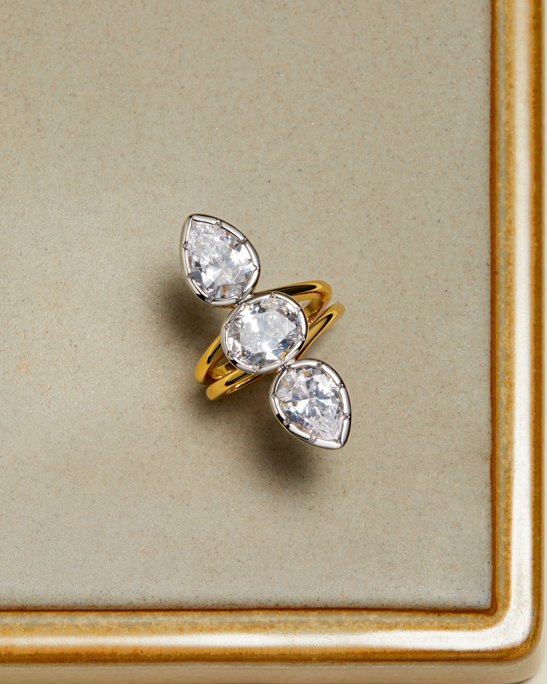Marais Triple Statement Ring - Silver — alternate view